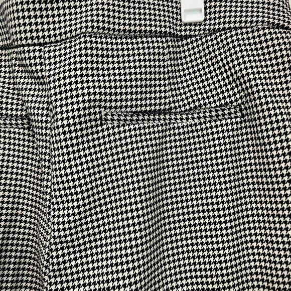 Rachel Zoe Black White Houndstooth Pants Size 10 Slim Ankle Stretch - Picture 4 of 9